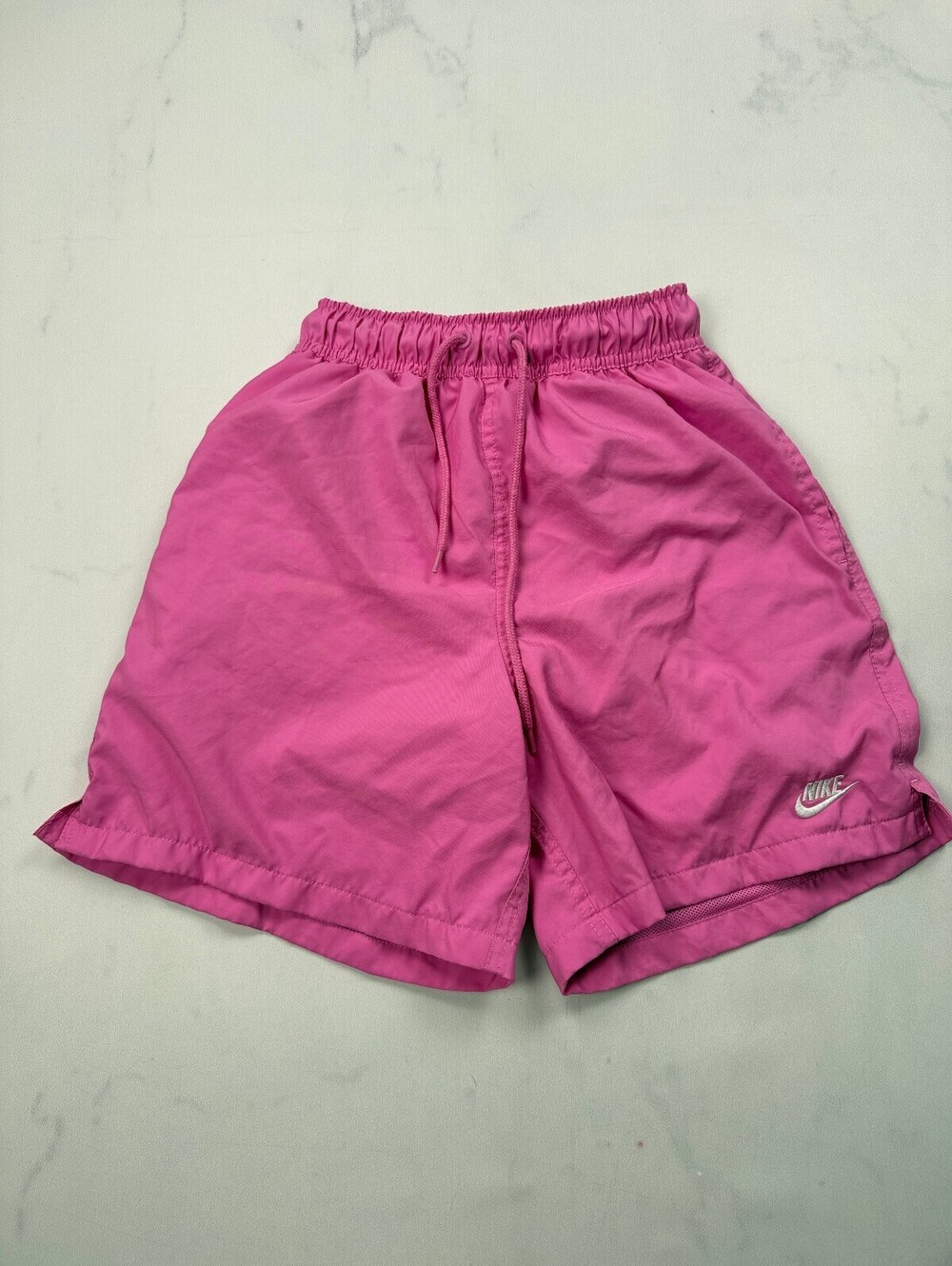 Nike Athletic Shorts Pink 90s VTG Adjustable Drawstring - Mens XS